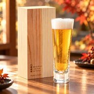 【秋のギフト　敬老の日　結婚祝い】　ビールグラス 430ml 日本製 生涯を添い遂げるグラス トランスペア…