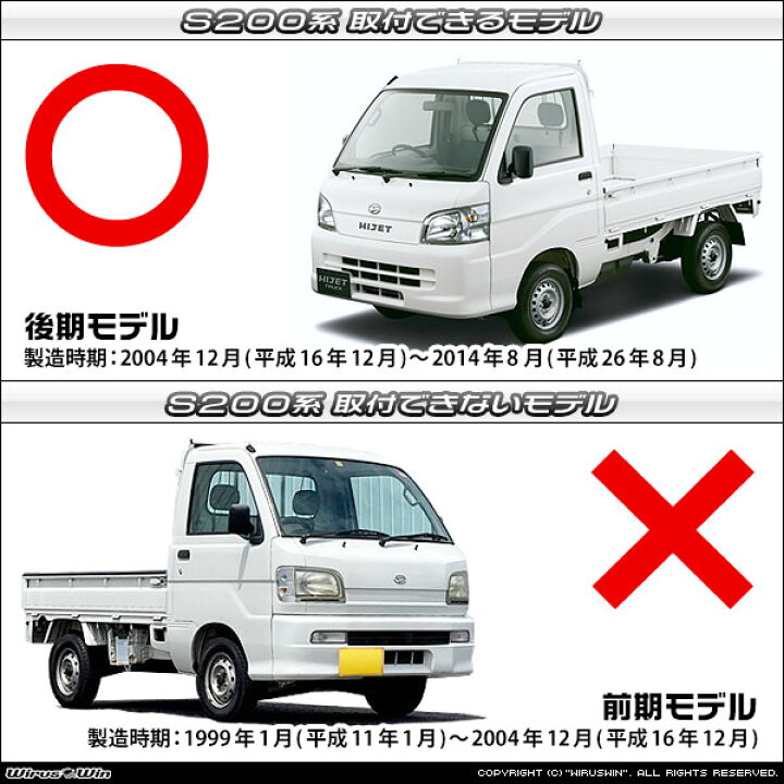 楽天市場】WirusWin ウイルズウィン ダイハツ ハイゼット トラック用 