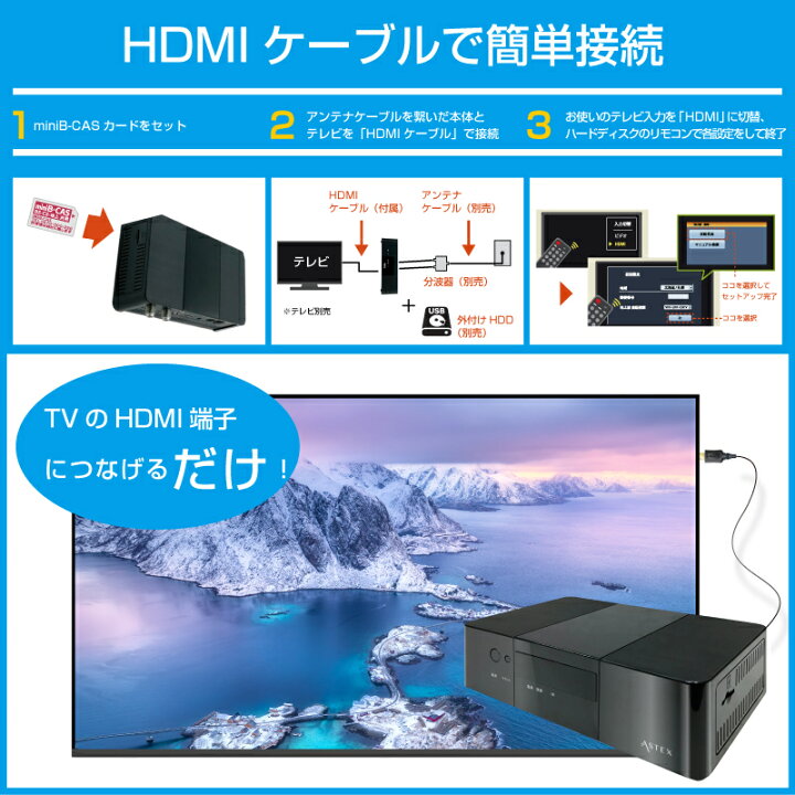 楽天市場】WIS テレビチューナー 地デジ・BS・CS対応 Wチューナー 裏 