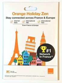 【WISE SIM】Orange Holiday ヨーロッパ周遊プリペイドSIMカード データ容量12GB　利用期間 14日　4G/3Gデータ通信SIMカード　無料通話付き