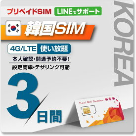 【WISE SIM/ PLUS TO GO! 】韓国SIM 利用日数3日 データ通信使い放題 データ通信専用SIM 4GローミングSIM SIMピン付 韓国プリペイドSIM prepaid sim korea travel with sim pin