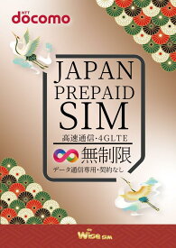 【WISE SIM】日本国内用プリペイドSIM 4G LTE接続 利用期間30日 docomo回線 データ通信用SIM SIMピン付 prepaid sim japan travel with sim pin