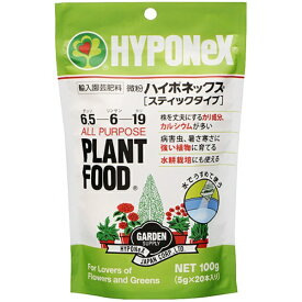 微粉ハイポネックス スティックタイプ100g (5g×20本入) ハイポネックス PLANT FOOD 肥料