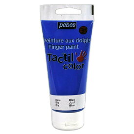 フィンガーペイント 紙用 80ml ブルー pebeo ペベオジャポン Tactil color Peinture aux doigts Finger paint