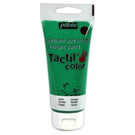 フィンガーペイント 紙用 80ml グリーン pebeo ペベオジャポン Tactil color Peinture aux doigts Finger paint