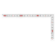 さしがね 曲尺 平ぴた ホワイト 30cm/1尺 併用目盛 11179 シンワ測定 曲尺 差し金 差金 シンワ 定規 工具…