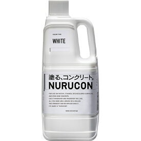 まとめ買い 6缶入 水性コンクリート用化粧剤 NURUCON(ヌルコン) ホワイト 2L タイハク by QUEBIC 塗る コンクリート 化粧剤