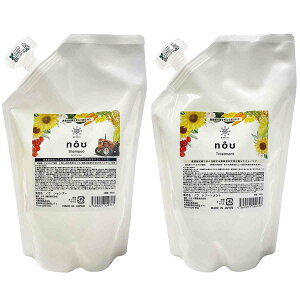 nouシャンプー 500ml + nouトリートメント 500g 詰替えセット 大興貿易 タキイ種苗 農業女子PJ 紫外線カット 消臭効果 帽子跡軽減 害虫対策 ギフト