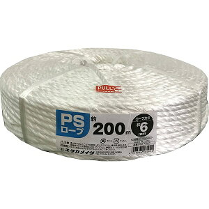 ���[�v PS���[�v �z���C�g �努 �y�ʃ^�C�v ×20�� ��6mm×200m PS6-K200 ���^�J���C�N ���[�v �ב���R PP���[�v PS���[�v �J���[���[�v ����R �R