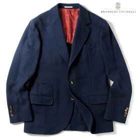 BRUNELLO CUCINELLI / ブルネロクチネリカシミヤホップサック3Bジャケット（ネイビー）/ 秋冬 カシミヤジャケット カシミア アウター メンズ イタリア アウトレット