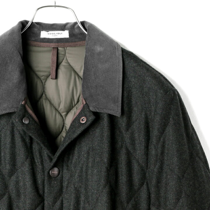 楽天市場】【60%OFF】BOGLIOLI / ボリオリ｜ウールツイード中綿入り
