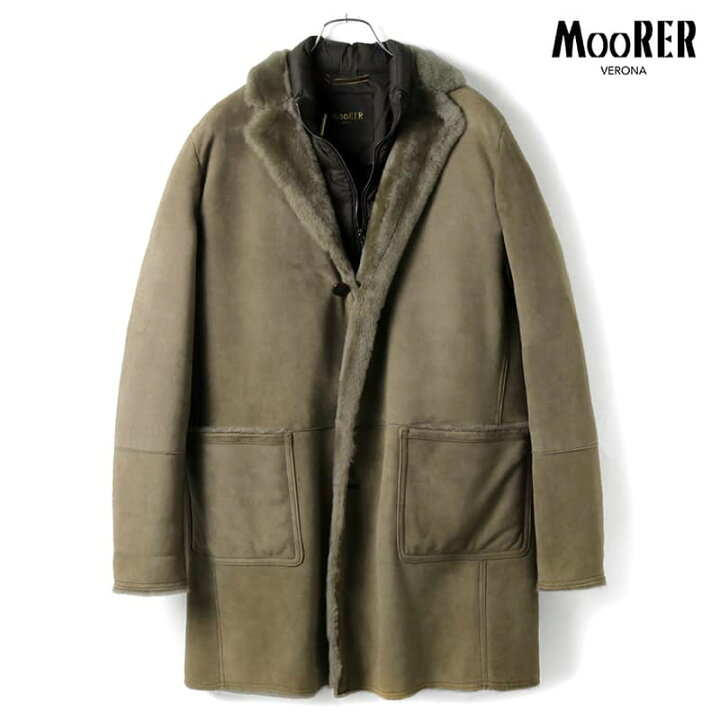 楽天市場】【50%OFF】MOORER / ムーレー｜ムートンチェスターコート＋  