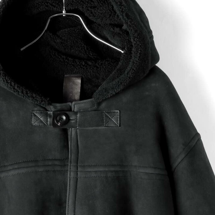 楽天市場】RUFFO / ルッフォ｜ムートンレザーフーデッドコート 