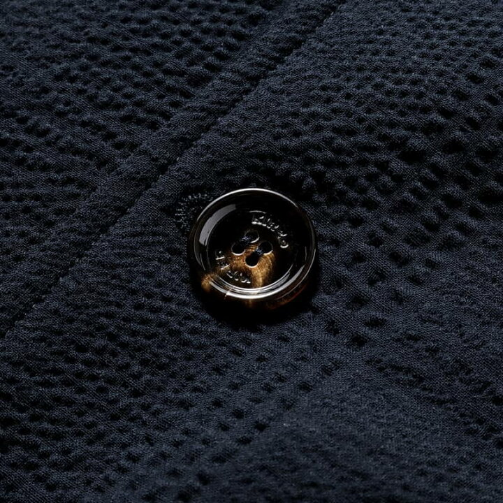 KIRED キーレッドウールストレッチシアサッカーシャド—チェック柄バルスター型ブルゾン(ネイビー)/ 春夏 KITON キートン ヴァルスター型ブルゾン ドライビングブルゾン アウター メンズ イタリア WISE MAN KIRED 24.7万 レザー パーカー