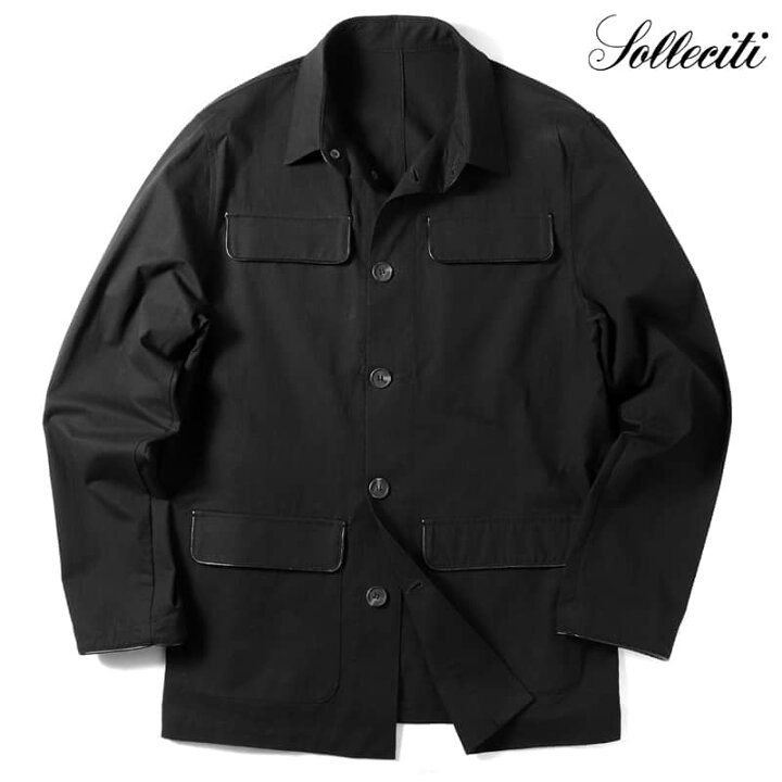 楽天市場】Solleciti / ソレシティ｜レザーパイピングコットンツイル  