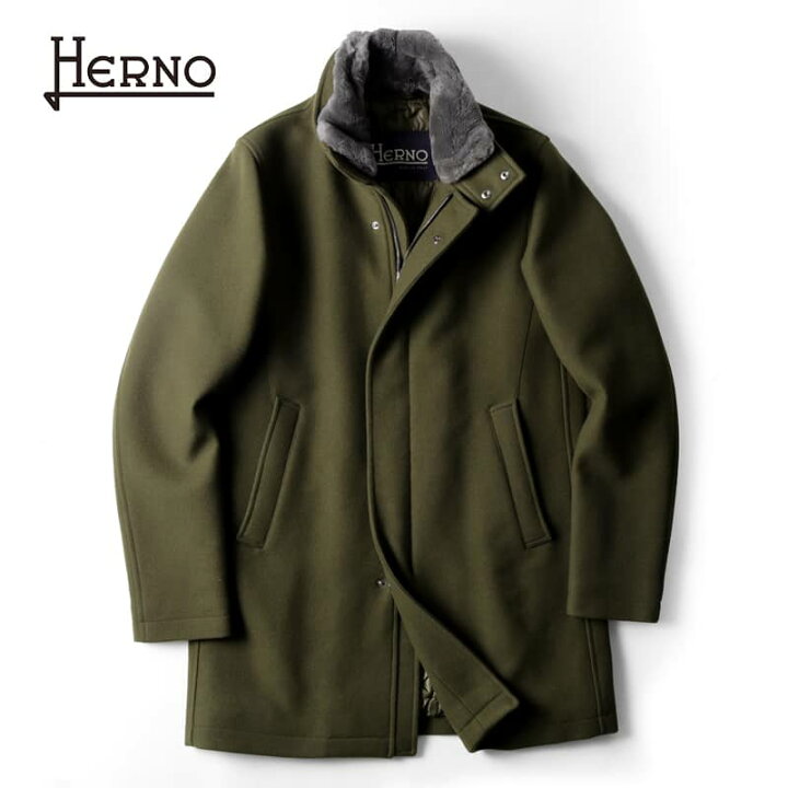 楽天市場】HERNO / ヘルノ｜ウールナイロンソフトメルトン中綿入り 
