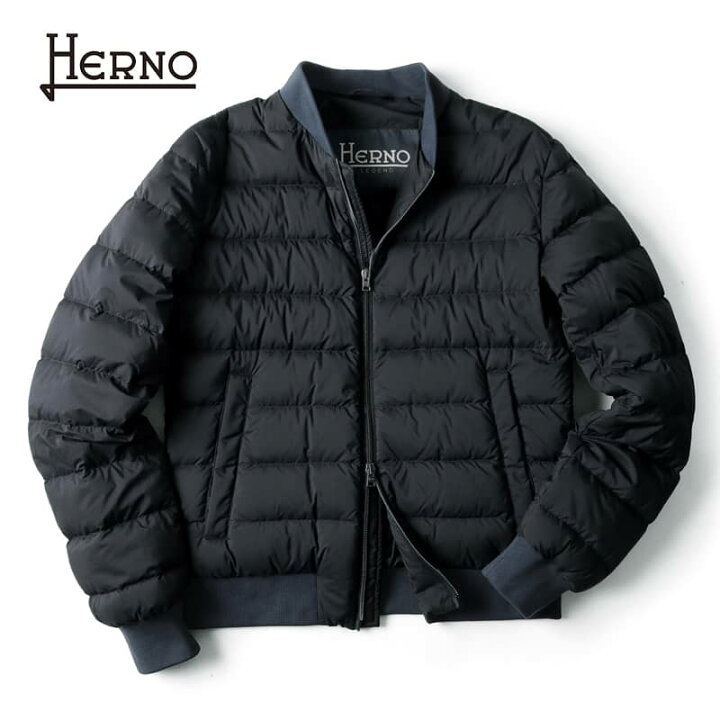 楽天市場】HERNO / ヘルノ｜撥水軽量ナイロンボンバーダウンブルゾン  