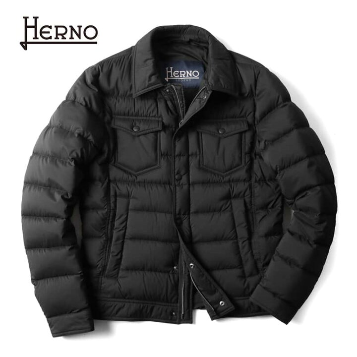 楽天市場】HERNO / ヘルノ｜撥水軽量ナイロンGジャン型ダウン 
