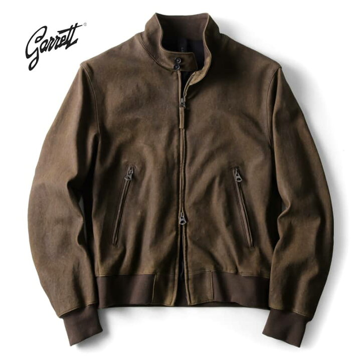 楽天市場】GARRETT / ギャレット｜スエードレザージップジャケット 
