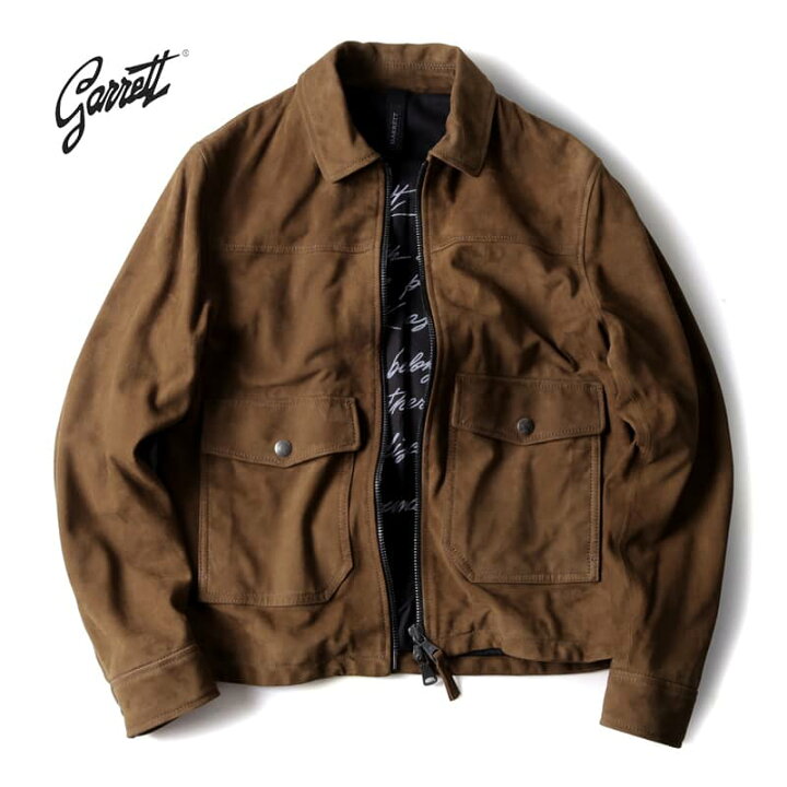 楽天市場】GARRETT / ギャレット｜スエードレザージップジャケット 