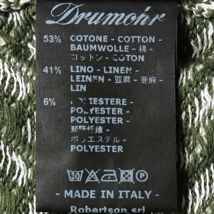 楽天市場】Drumohr / ドルモア｜コットンリネンビスコッティ柄 