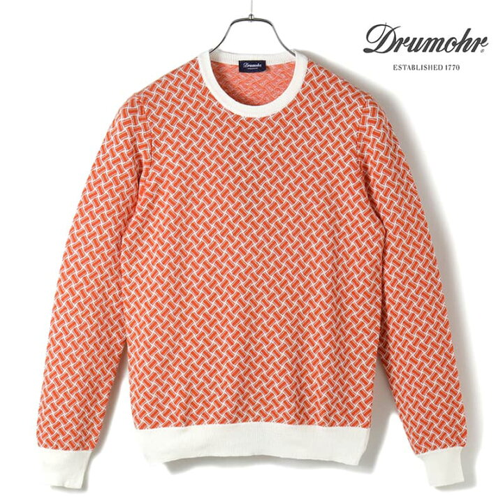 楽天市場】Drumohr / ドルモア｜コットンリネンビスコッティ柄 