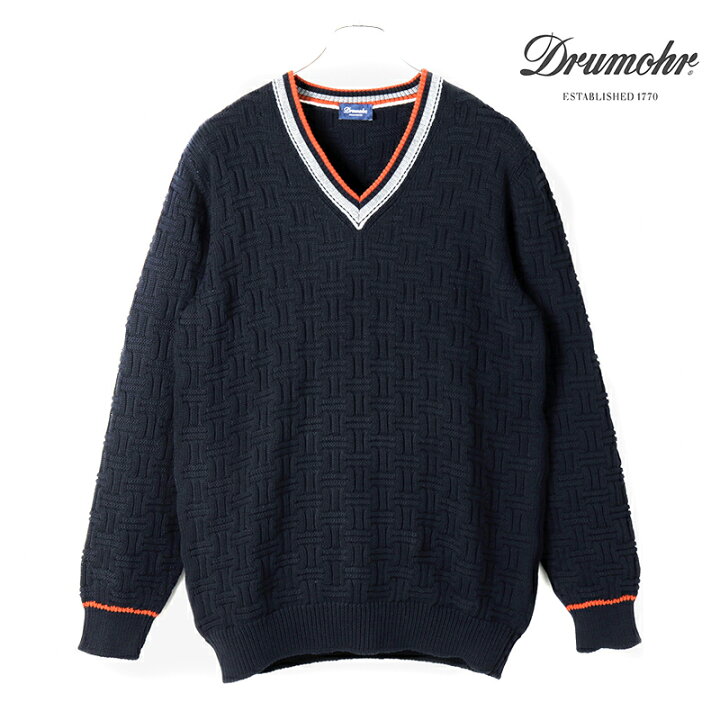 楽天市場】Drumohr / ドルモア｜コットンバスケット編みローゲージ  