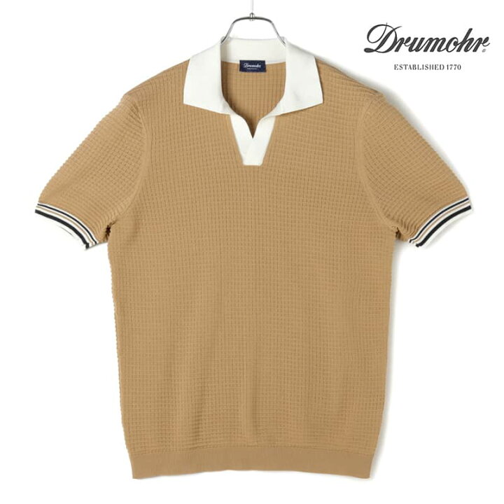 楽天市場】Drumohr / ドルモア｜コットンジャカード切り替えし半袖 