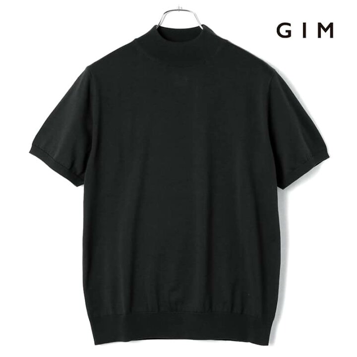 楽天市場】GIM / ジム｜シーアイランドコットン18G半袖モックネック 
