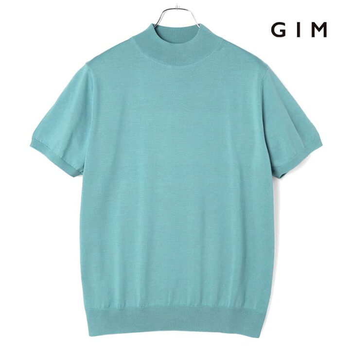楽天市場】GIM / ジム｜シーアイランドコットン18G半袖モックネック 