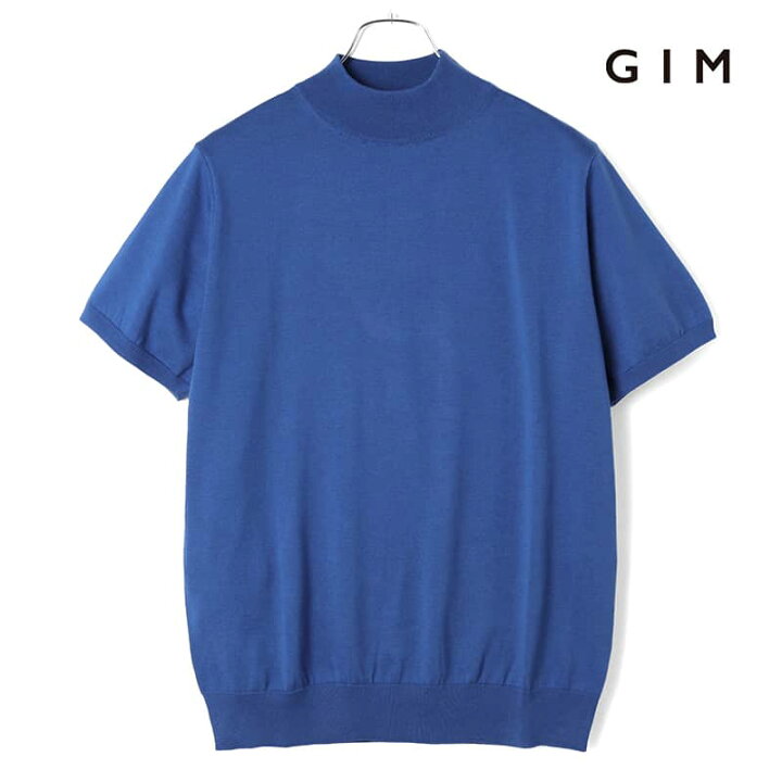 楽天市場】GIM / ジム｜シーアイランドコットン18G半袖モックネック 