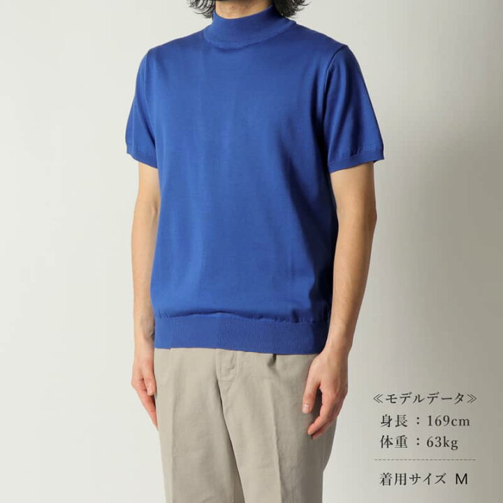 楽天市場】GIM / ジム｜シーアイランドコットン18G半袖モックネック 