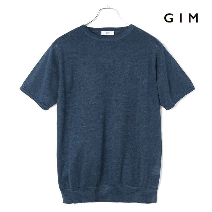 楽天市場】GIM / ジム｜オーガニックリネン12G半袖クルーネックニット 