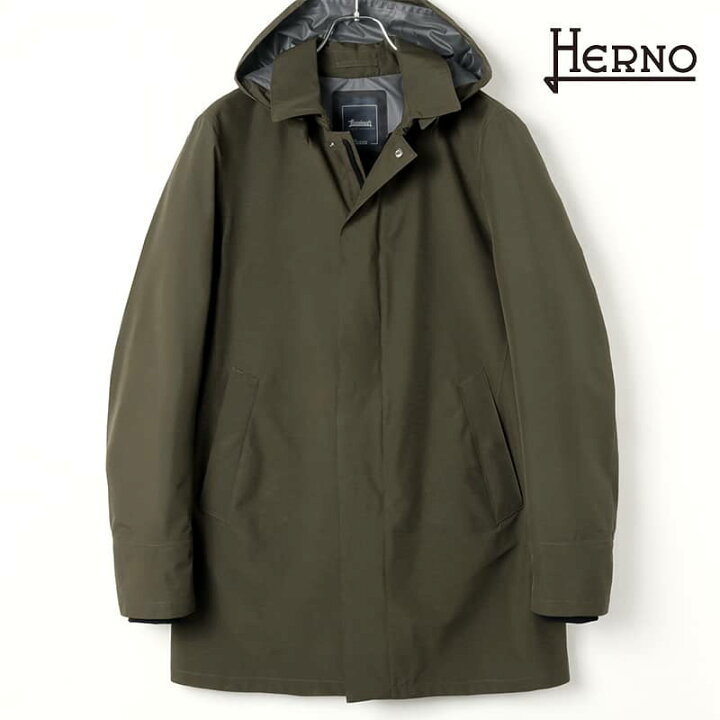 楽天市場】HERNO / ヘルノ｜GORE-TEX PACLITEフード付きカーコート 