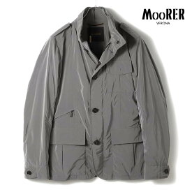 【35%OFF】MOORER / ムーレー｜撥水ナイロンポリエステルフィールドジャケット(PORTO-OS)｜（BEIGE）｜ 春夏 M-65 ミリタリージャケット サファリジャケット ナイロンジャケット スプリングアウター ライトアウター メンズ イタリア アウトレット