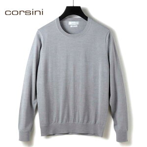 corsini / �R���V�[�j�bSuper140's�E���g���X�[�p�[�t�@�C���E�[��30G�N���[�l�b�N�j�b�g�b�i���C�g�O���[�j�b �H�~ �Z�[�^�[ �n�C�Q�[�W�j�b�g �ێ� �����Y ���{�� �A�E�g���b�g