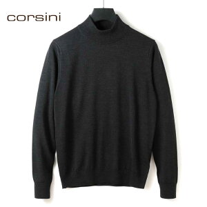 corsini / �R���V�[�j�bSuper140's�E���g���X�[�p�[�t�@�C���E�[��30G���b�N�l�b�N�j�b�g�b�i�`���R�[���O���[�j�b �H�~ �Z�[�^�[ �n�C�Q�[�W�j�b�g �n�C�l�b�N �����Y ���{�� �A�E�g���b�g