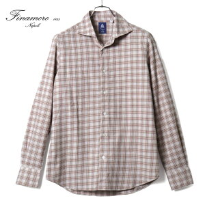 �y40%OFF�z FINAMORE / �t�B�i�����b�`�F�b�N���R�b�g�����C�g�t�����l���z���]���^���J���[�V���c(A5032 BALI SIMONE)�b�i�O���[�W����j�b �H�~ �����V���c �J�W���A���V���c �J�b�^�E�F�C�J��