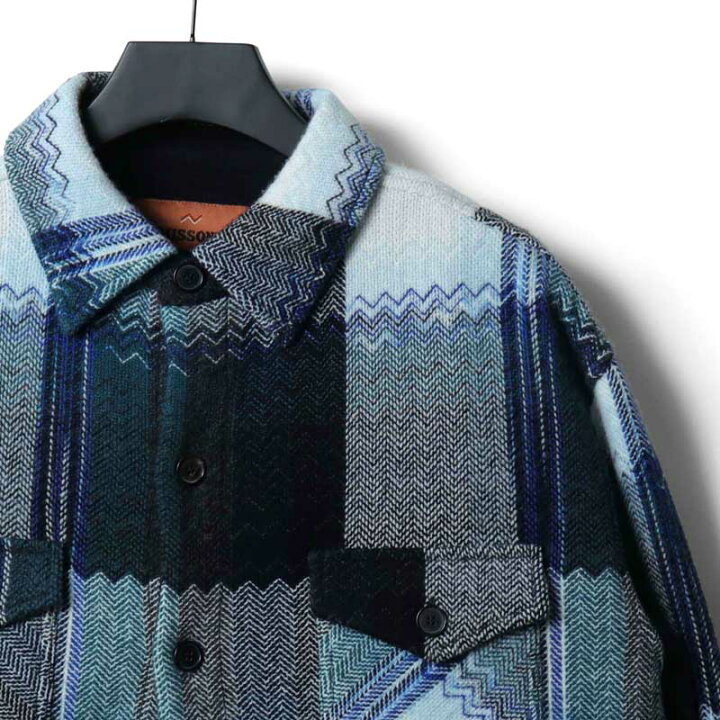新品名作missoni チェックTシャツニット生地ミッソーニ48 7万