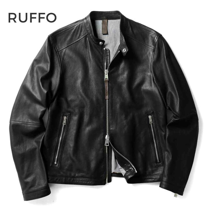 楽天市場】RUFFO / ルッフォ｜ラムナッパレザーシングルライダース 