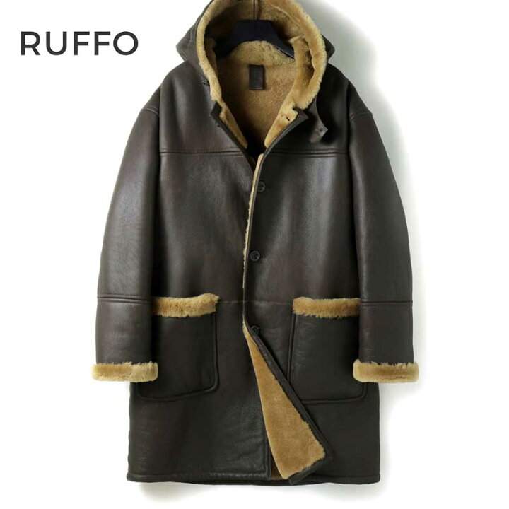 楽天市場】RUFFO / ルッフォ｜ナッパムートンフーデッドコート 