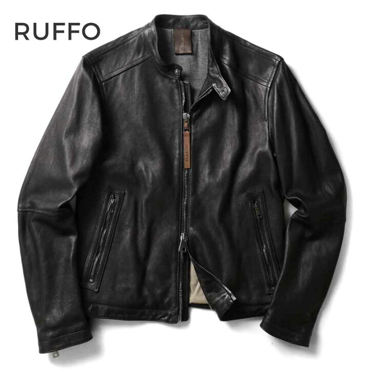 楽天市場】RUFFO / ルッフォ｜ラムナッパレザーシングルライダース 