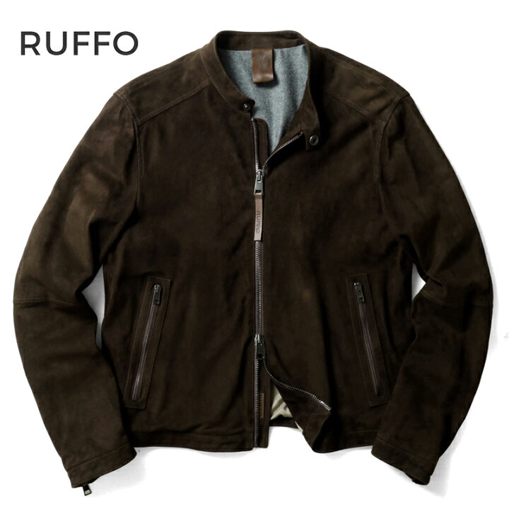 楽天市場】RUFFO / ルッフォ｜ゴートスエードシングルライダース 