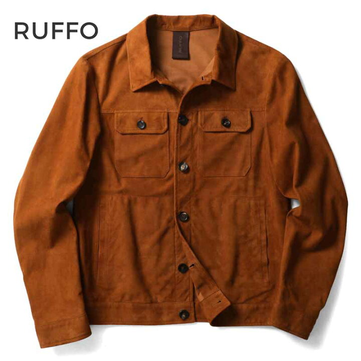 楽天市場】RUFFO / ルッフォ｜ラムスエードトラッカージャケット 