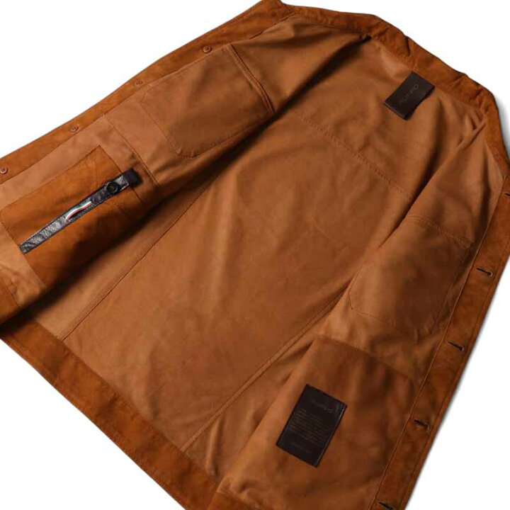 Ruffo 46 ゴートスエード ジップアップ BEAMS レザーブルゾン 