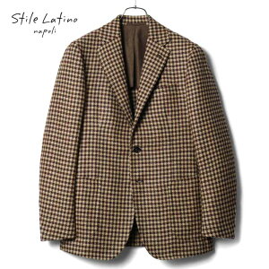 �y50%OFF�zStile Latino / �X�e�B�����e�B�[�m�b�E�[�����C�g�c�C�[�h�`�F�b�N��3B�W���P�b�g(VINCENZO)�b�i�x�[�W��×���C��×�_�[�N�u���E���j�b �H�~ ���B���`�F���c�H �A�b�g���[�j �e�[���[�h
