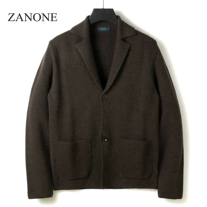 楽天市場】【45%OFF】 ZANONE / ザノーネ｜ウールリブ編み2Bニット 