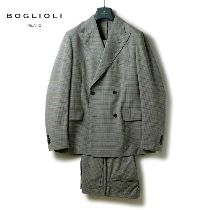 楽天市場】BOGLIOLI / ボリオリ｜ウールトロピカルチェック柄4Bダブル 