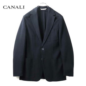 【50%OFF】CANALI / カナーリ｜コットン鹿の子ジャージー2Bジャケット(JJ02695/J0146A)｜（ネイビー）｜ 春夏 ジャージージャケット アンコンジャケット テーラードジャケット メンズ イタリア アウトレット