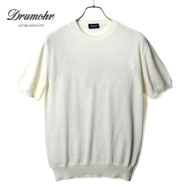楽天市場】Drumohr / ドルモア｜コットンナイロンパイル半袖クルー 